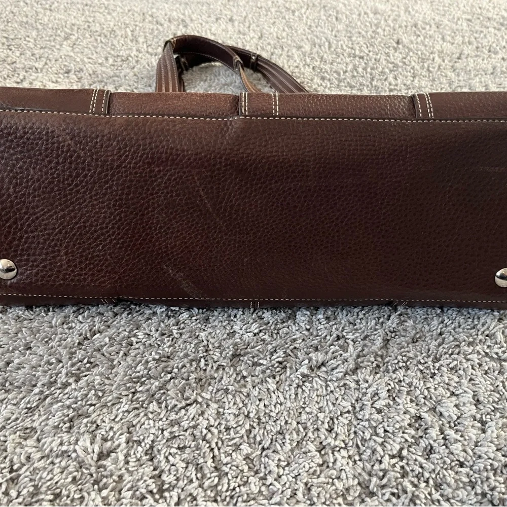 Coach Dark Brown Leather Handbag - Picture 3 of 9